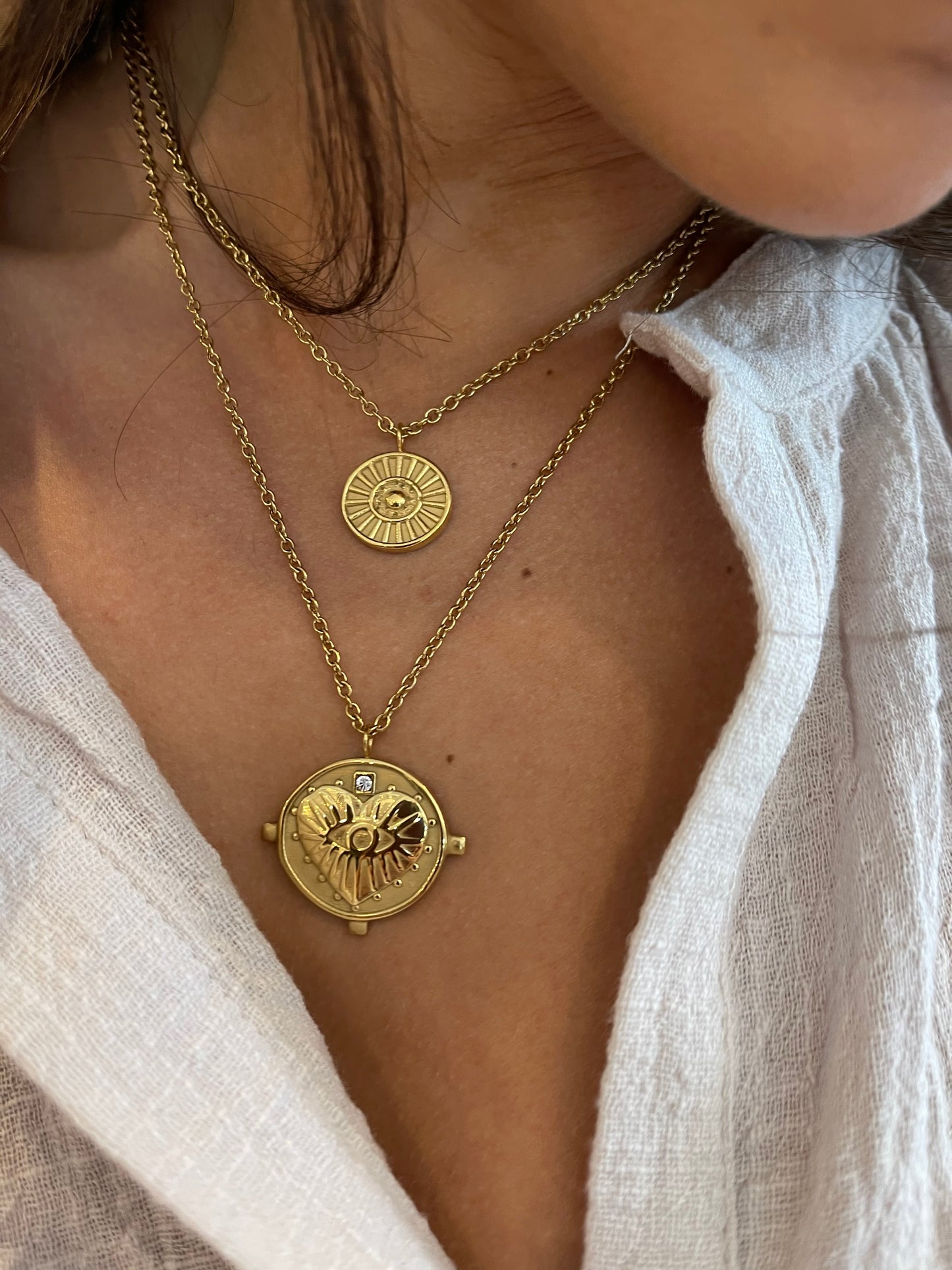 Double Coin Necklace