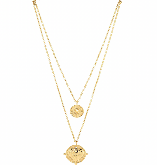 Double Coin Necklace